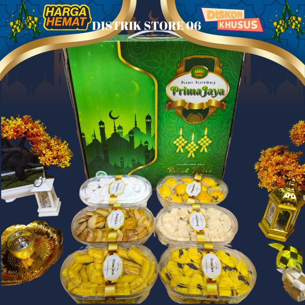 

kue lebaran isi 6 toples thr butter cockiees