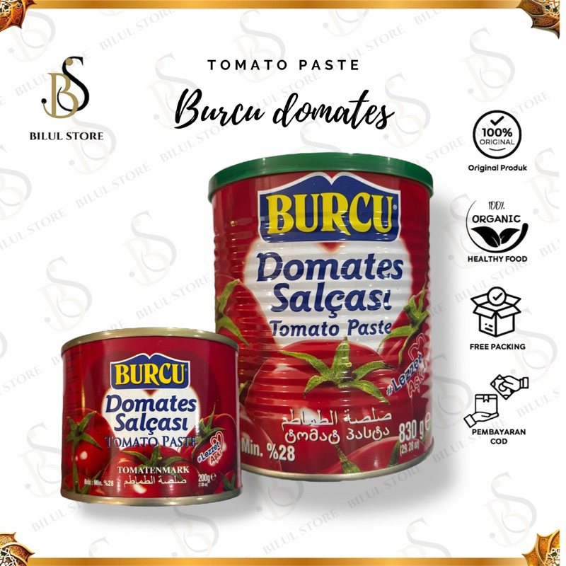 

TOMATO PASTE BURCU made in turkey kemasan 200g-830g