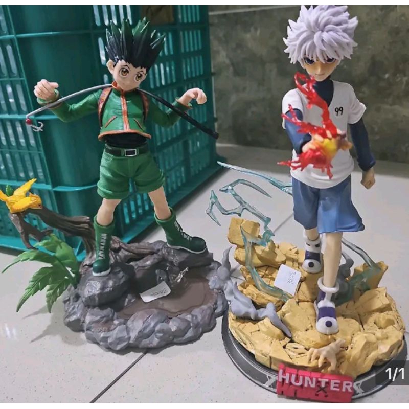 Action figure HxH Kilua dan Gon tinggi 28/30 cm