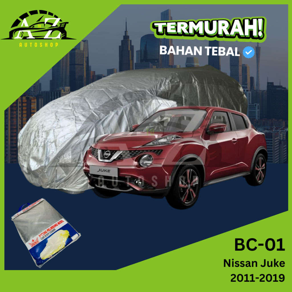 Cover Mobil CROWN Silver Nissan Juke / Body Cover Juke / Sarung Mobil Nissan Juke