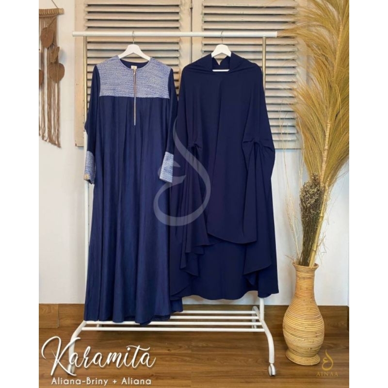 Dilovable.id | GAMIS KARAMITA SET GAMIS KOMBINASI GAMIS LEBARAN PREMIUM BY. AINAA