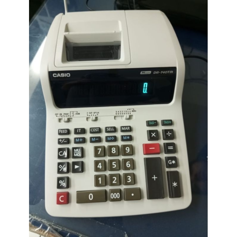 

Kalkulator Casio Dr140tm putih NEW / kalkulator printing Baruu