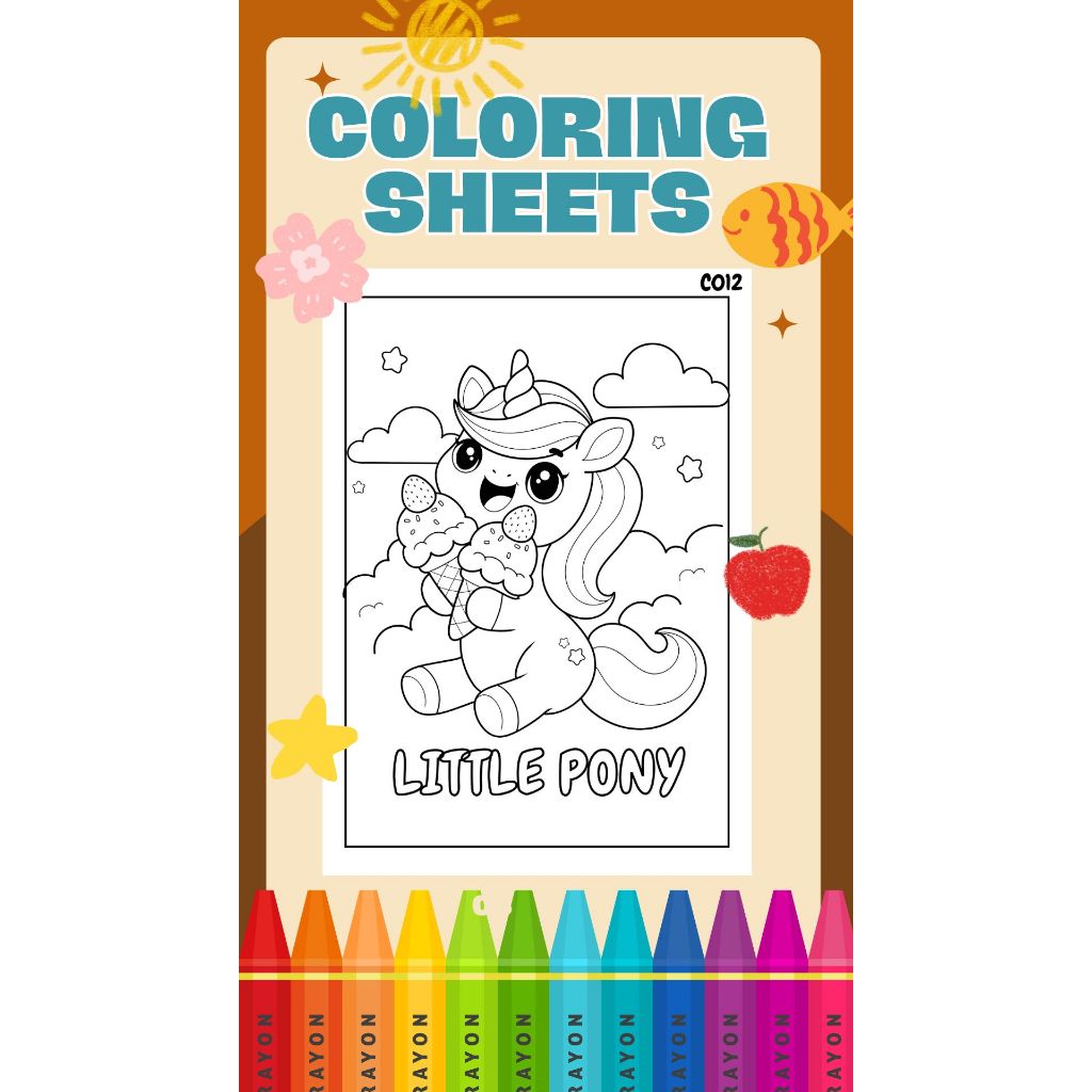 

Coloring Sheets / Kertas Mewarnai (TERMURAH)