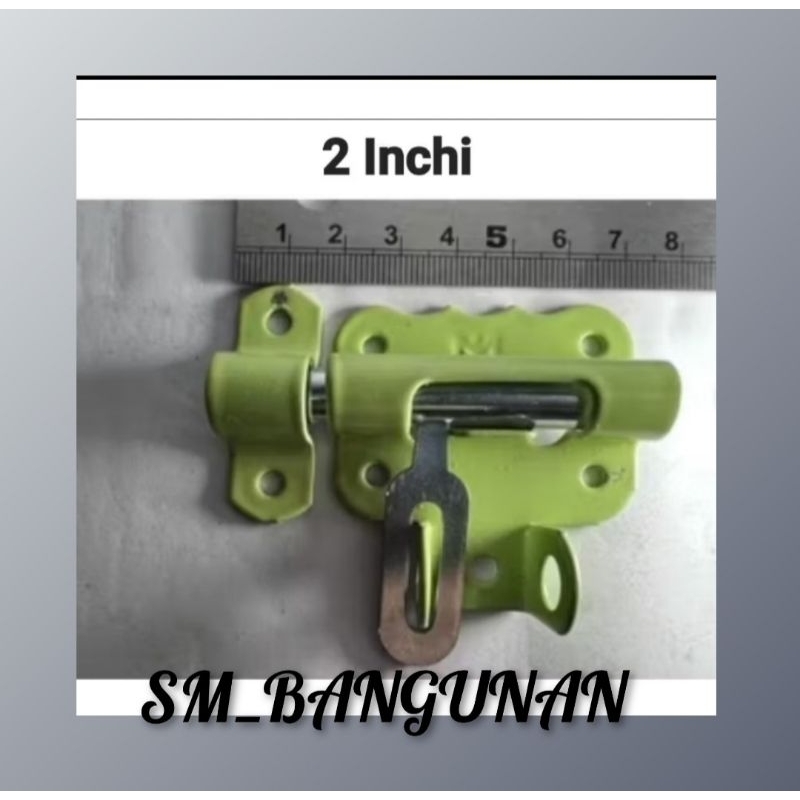 GRENDEL GEMBOK MILAN / OVERVAL PLAT / KUNCI PINTU 2" 3" 4" / GRENDEL GEMBOK BESI