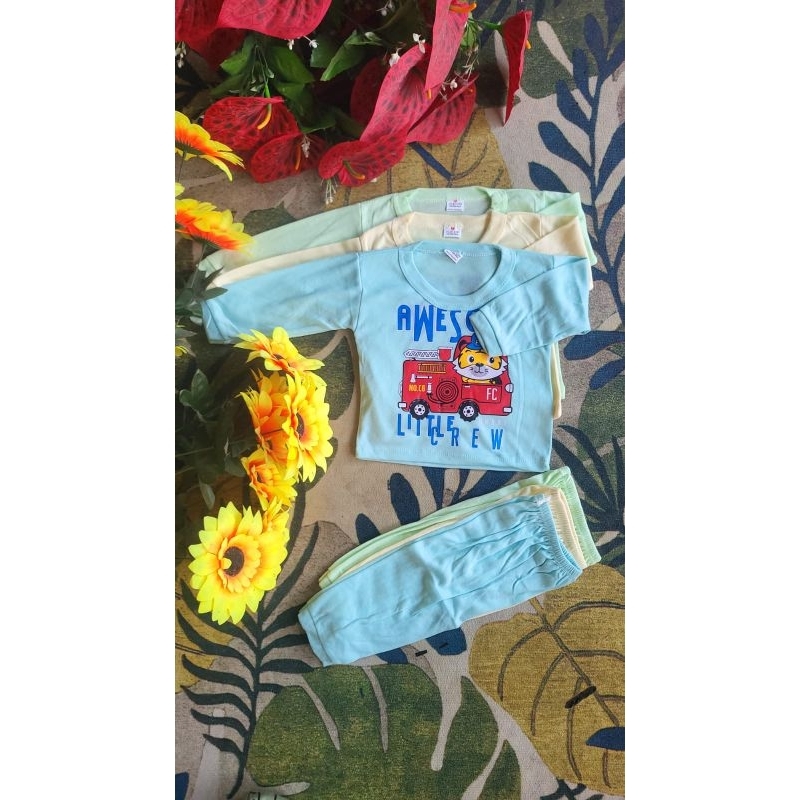 setelan baju anak perempuan cewek cowok ECER baju harian motif random paket usaha kaos anak usia 0-4