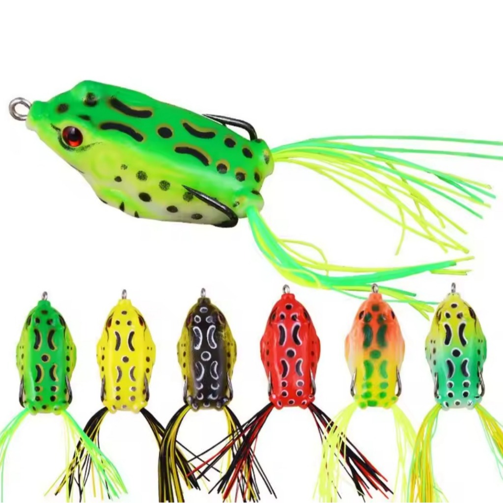 Umpan Pancing Ikan Palsu Bentuk Katak Kecil Frog Lure Soft Tube Bait Berat 12g