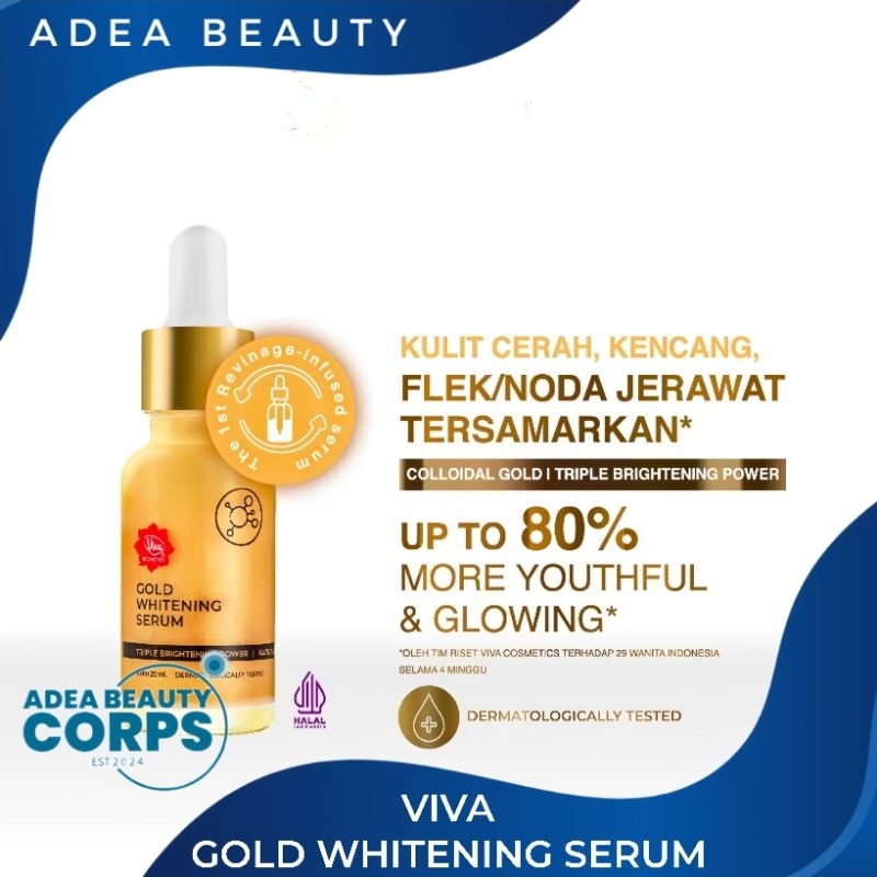 [ADEA] VIVA - Gold Whitening Serum 20ml - SERUM GOLD VIVA - SERUM WHITENING VIVA