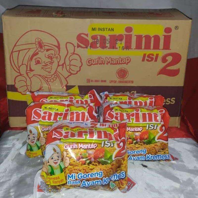 Sarimi Isi 2/Mie Goreng Ayam Kremes/1 Dus/Isi 24 pcs