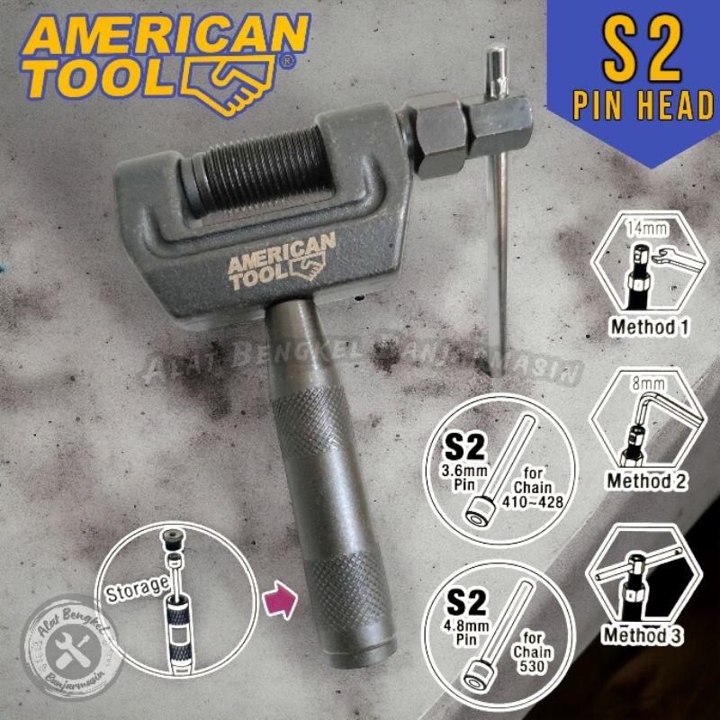 PEMOTONG RANTAI "AMERICAN TOOL" 2IN1 ||ALAT PEMOTONG RANTAI SEPEDA MOTOR "AMERICAN TOOL" 2 IN 1
