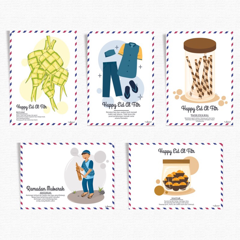 

Kartu Ucapan Ramadhan Puasa Lebaran Greeting Card unik