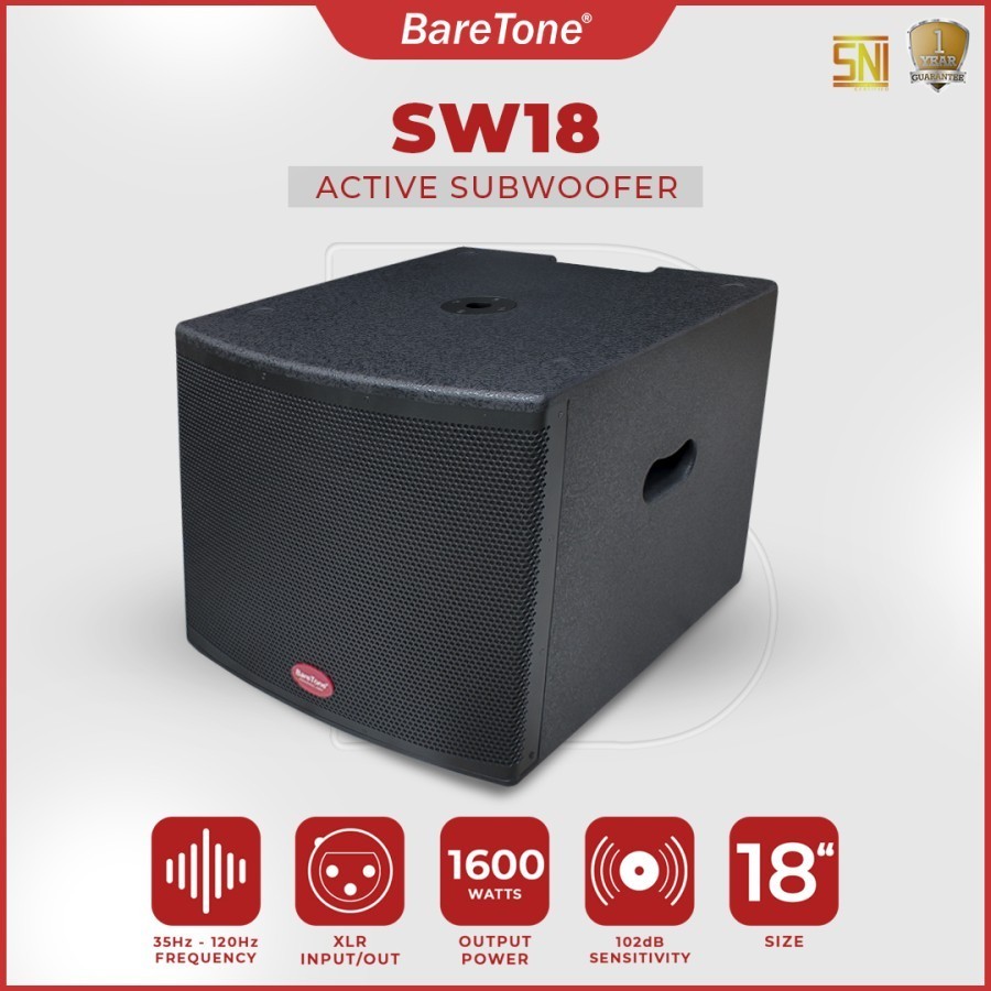 (JUAL 1 BUAH) Subwoofer Baretone SW18/ SW-18/ SW 18 – ORIGINAL DAN GARANSI RESMI