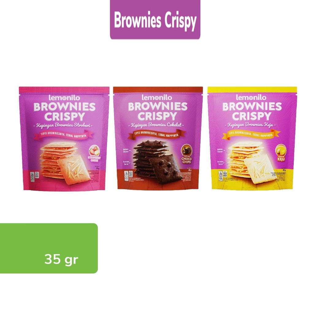 

RK LEMONILO Brownies Crispy 35g - Brownis Kering Halal