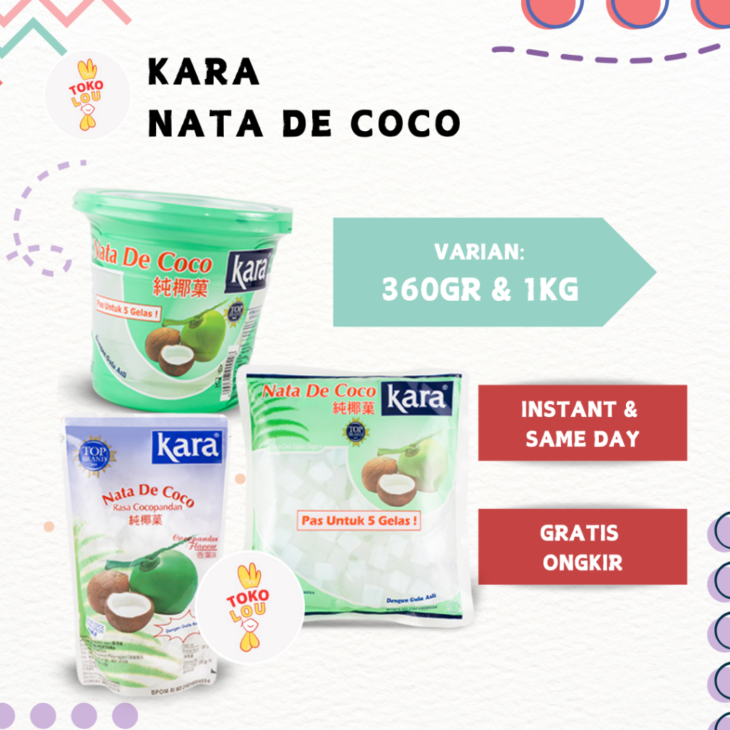 

KARA NATA DE COCO 360 GRAM & 1KG