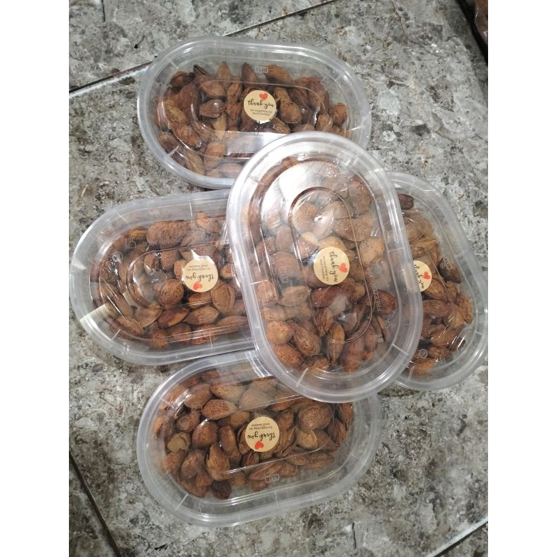

kacang almond milk panggang