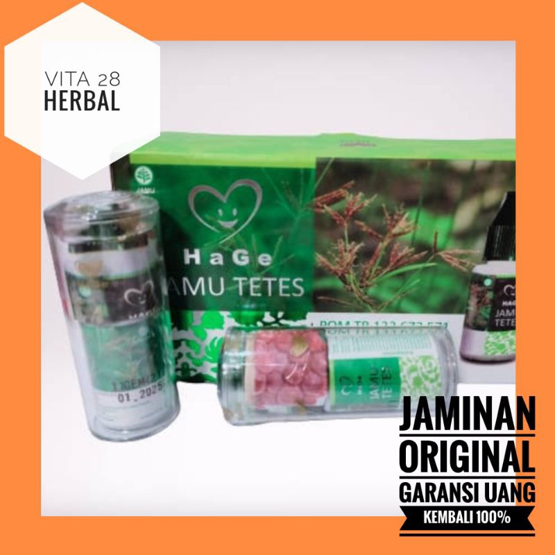 JAMU TETES HAGE ORIGINAL | JAMU TETES HG ASLI HERBAL | JAMU TETES HERBAL 15 ML