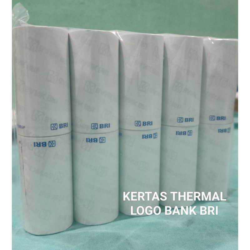 

( 10 ROLL) KERTAS THERMAL LOGO BANK BRI 57X30 58X3OMM