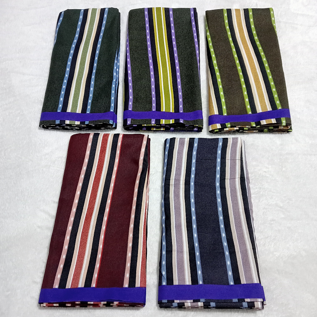 Sarung Sholat Pria Motif Samarinda - BHS Kotak Kotak Salur Termurah