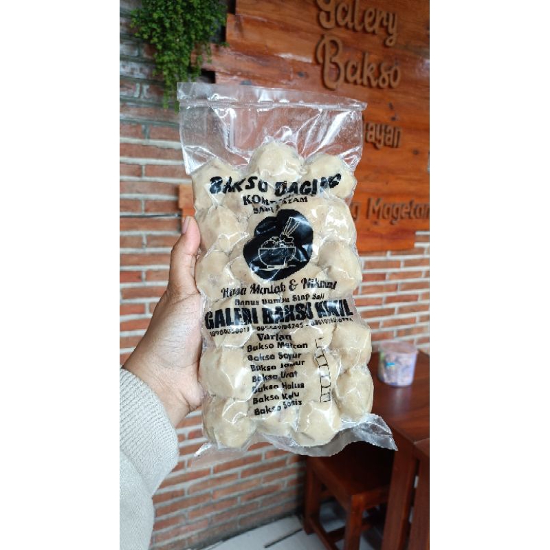 

BAKSO FROZEN (UKURAN SEDANG) ISI 25 (+-750GR) FREE BUMBU KUAH BAKSO