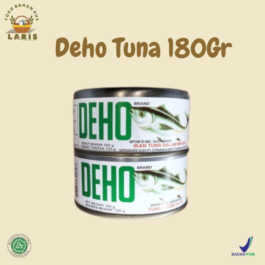 

DEHO IKAN TUNA DALAM MINYAK KEMASAN KALENG 180 GRAM