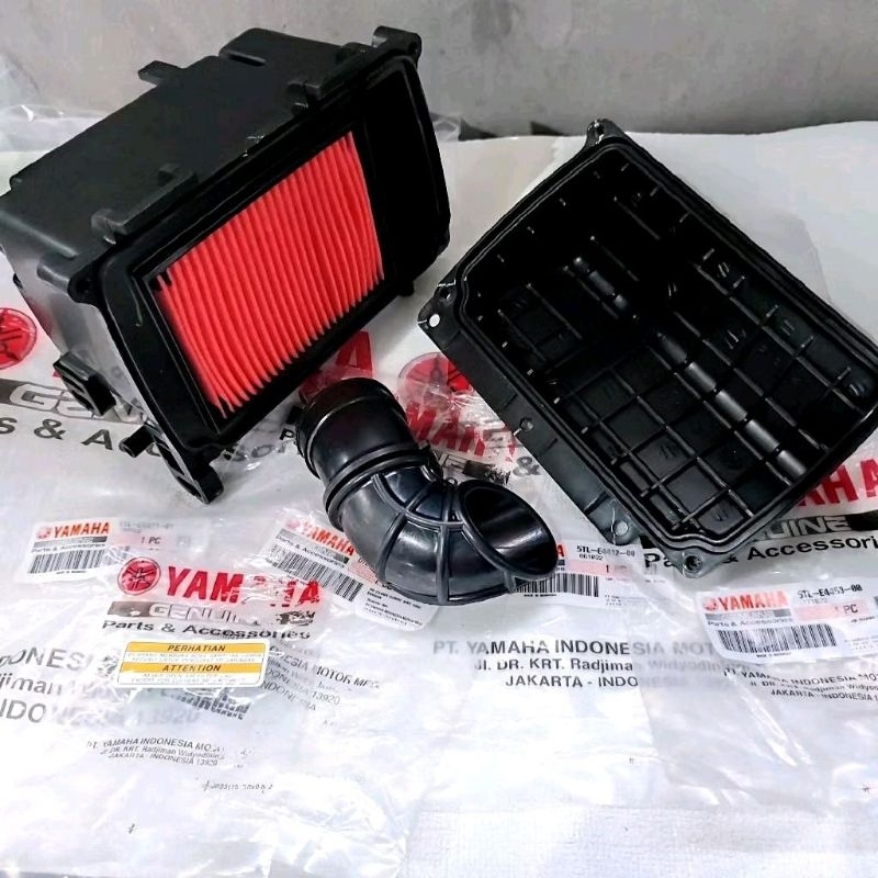 Box Bok Filter Udara / Rumah Filter Udara Set Komplit Yamaha Mio Sporty Mio Smile Original Yamaha Pa