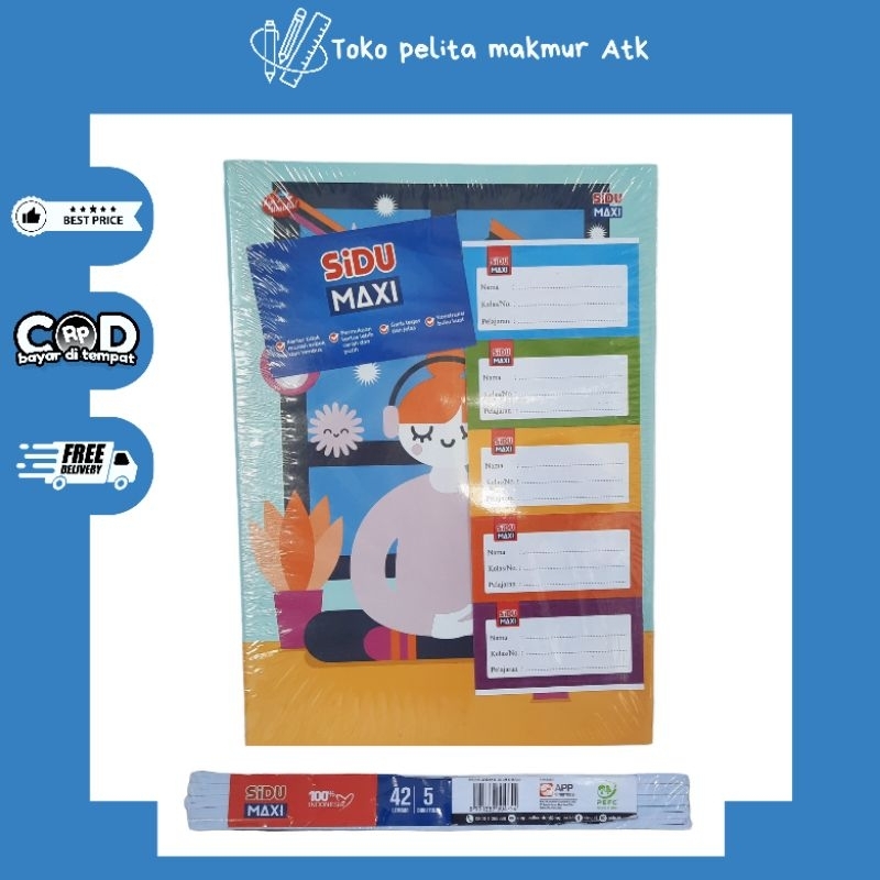

BUKU TULIS SIDU MAXI 42 LEMBAR (1 PAK ISI 5 BUKU)
