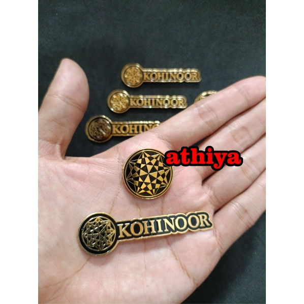 Pin KOHINOOR, pin emas custom, pin jas, pin dada