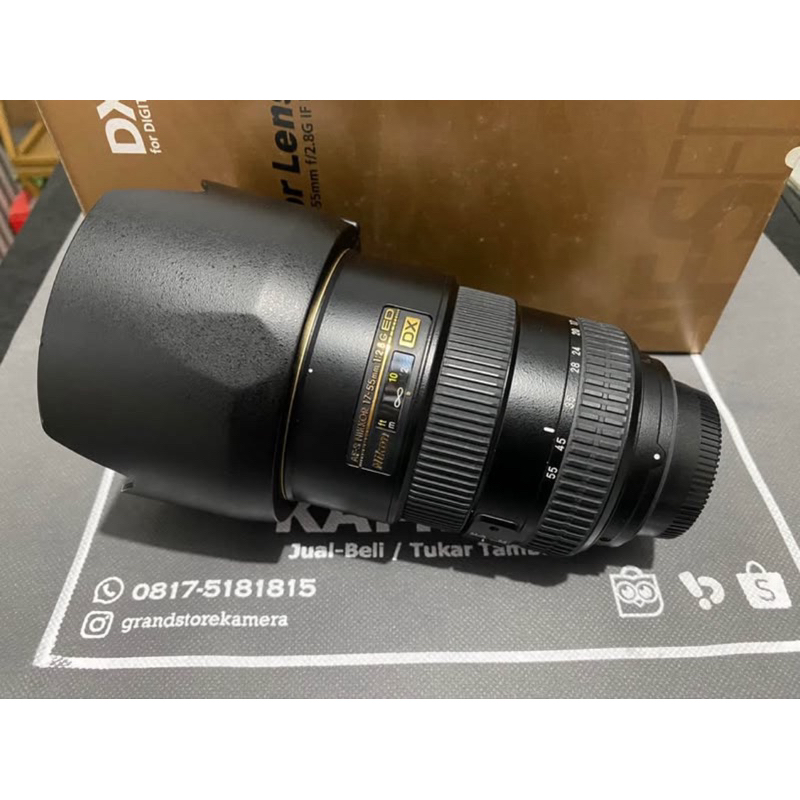 Mint Condition Lensa Nikon 17-55mm f2.8 Fullset Box