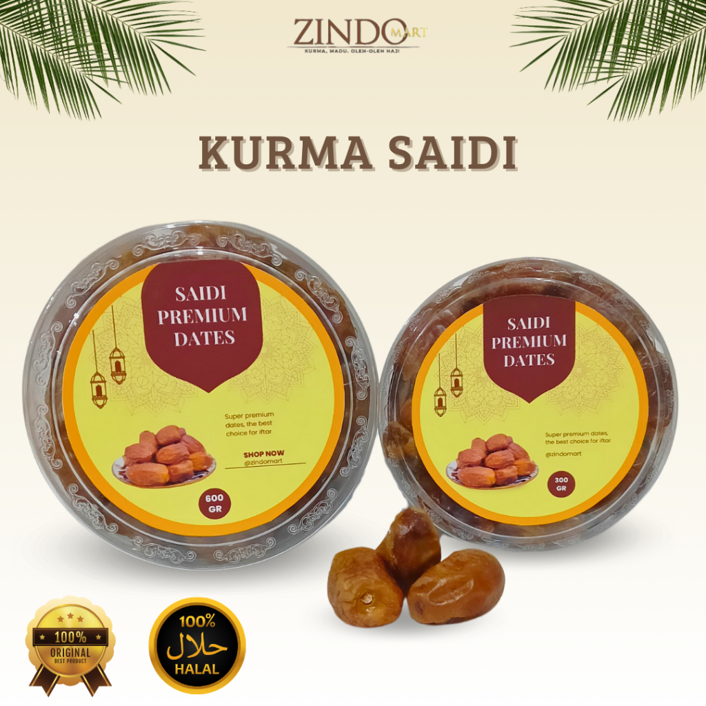 

KURMA SAIDI KEMASAN 250GR & 500GR PREMIUM QUALITY / KURMA GRADE A / KURMA SHOIDI