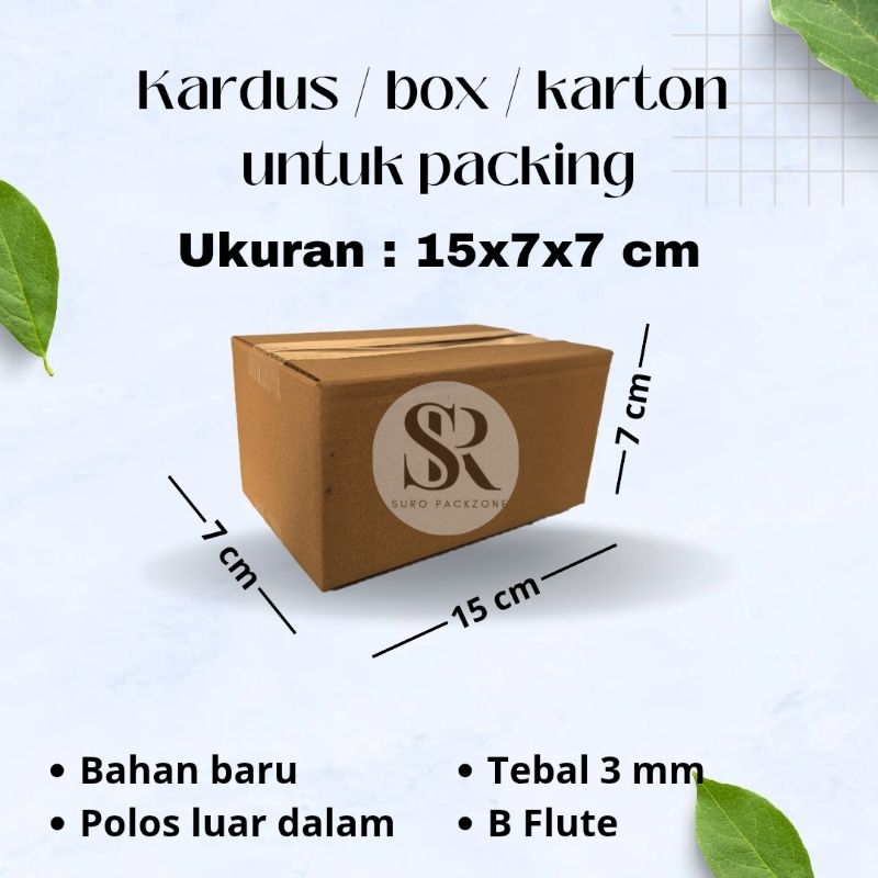 

Kardus Packing Ukuran 15x7x7 cm / Box Packing / Karton Packing Polos Baru dan Tebal