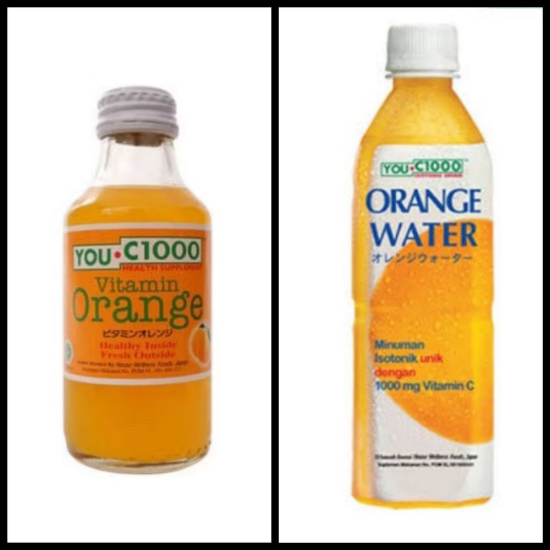 

[1 botol] You C 1000 botol beling 140 ml Orange / botol plastik Orange Water 500 ml