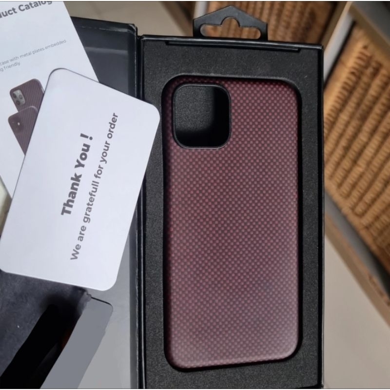 IBOX Pitaka Iphone 11 Pro case Aramid glass fiber ex pemakaian