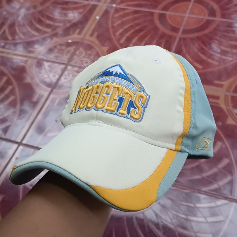 Topi reebok x NBA DENVER NUGGETS caps setelan. second original. preloved. bukan mlb  new era nhl / n
