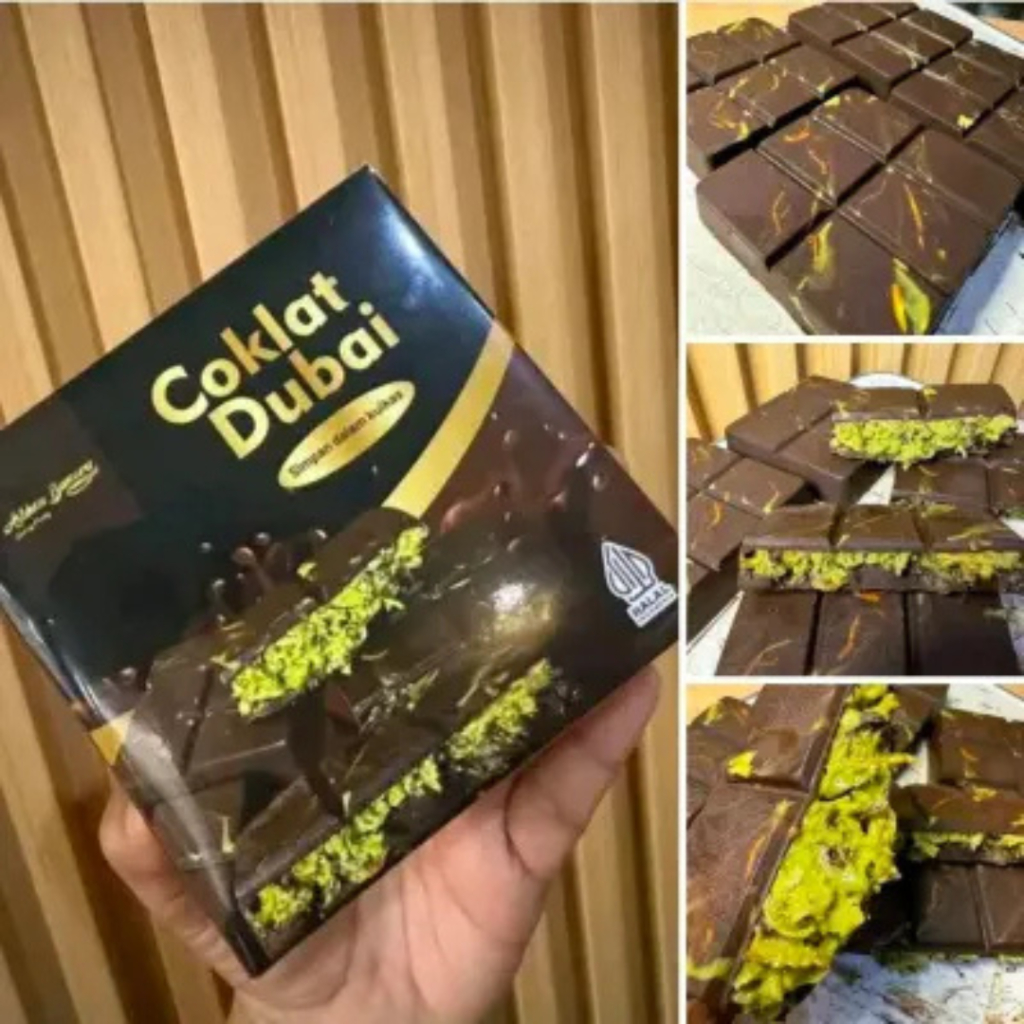 

COKLAT DUBAI KUNAFA MERK ARKHAN, KEMASAN ISI 150 GRAM