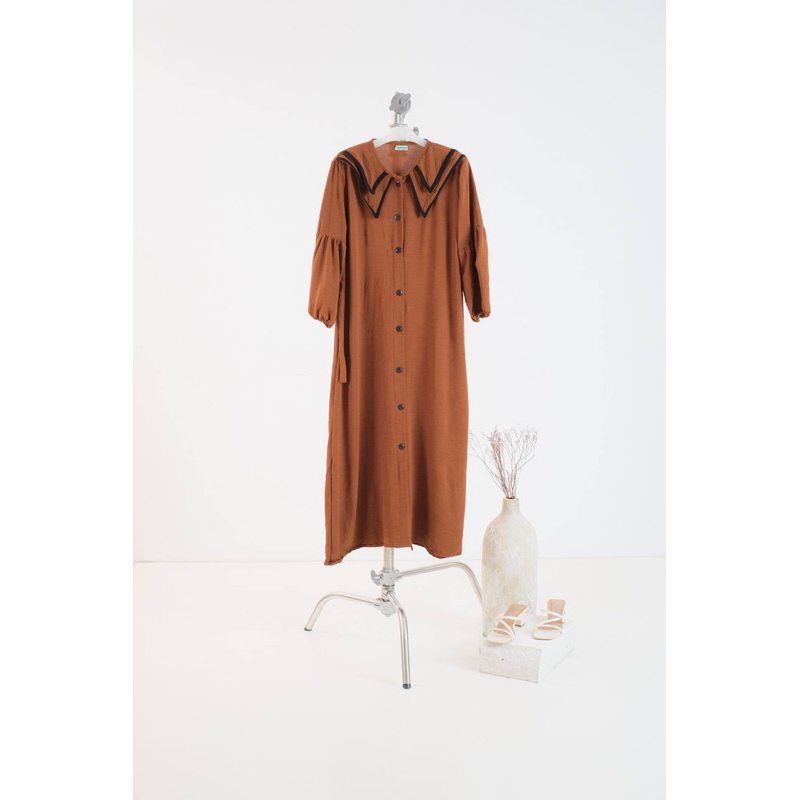 ALISA DRESS Model Terbaru Kekinian Bahan Crinkle Airflow