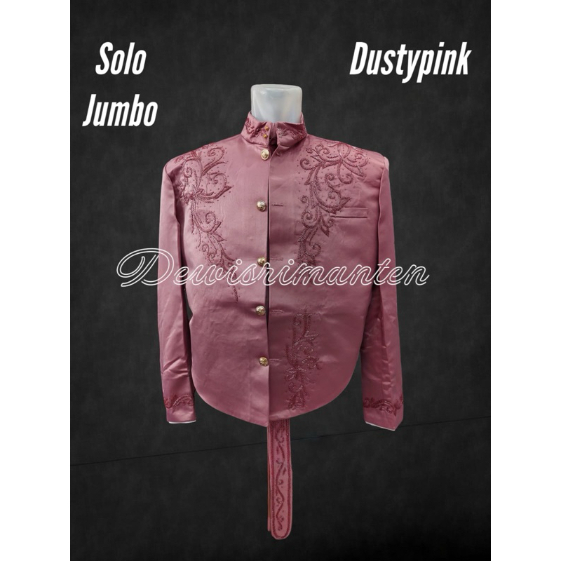 Beskap solo jumbo dusty pink
