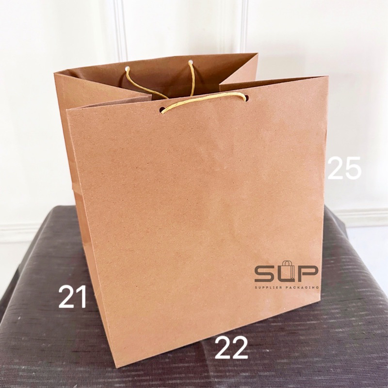 

PAPER BAG KOTAK NASI 22x25 BOX NASI R10K TEBAL PREMIUM