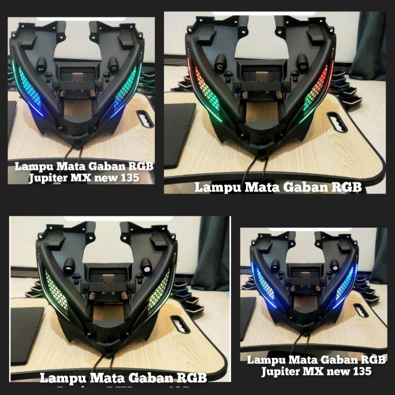 Lampu Mata Gaban RGB Terbaru Jupiter MX new 135 + Bonus Flasher
