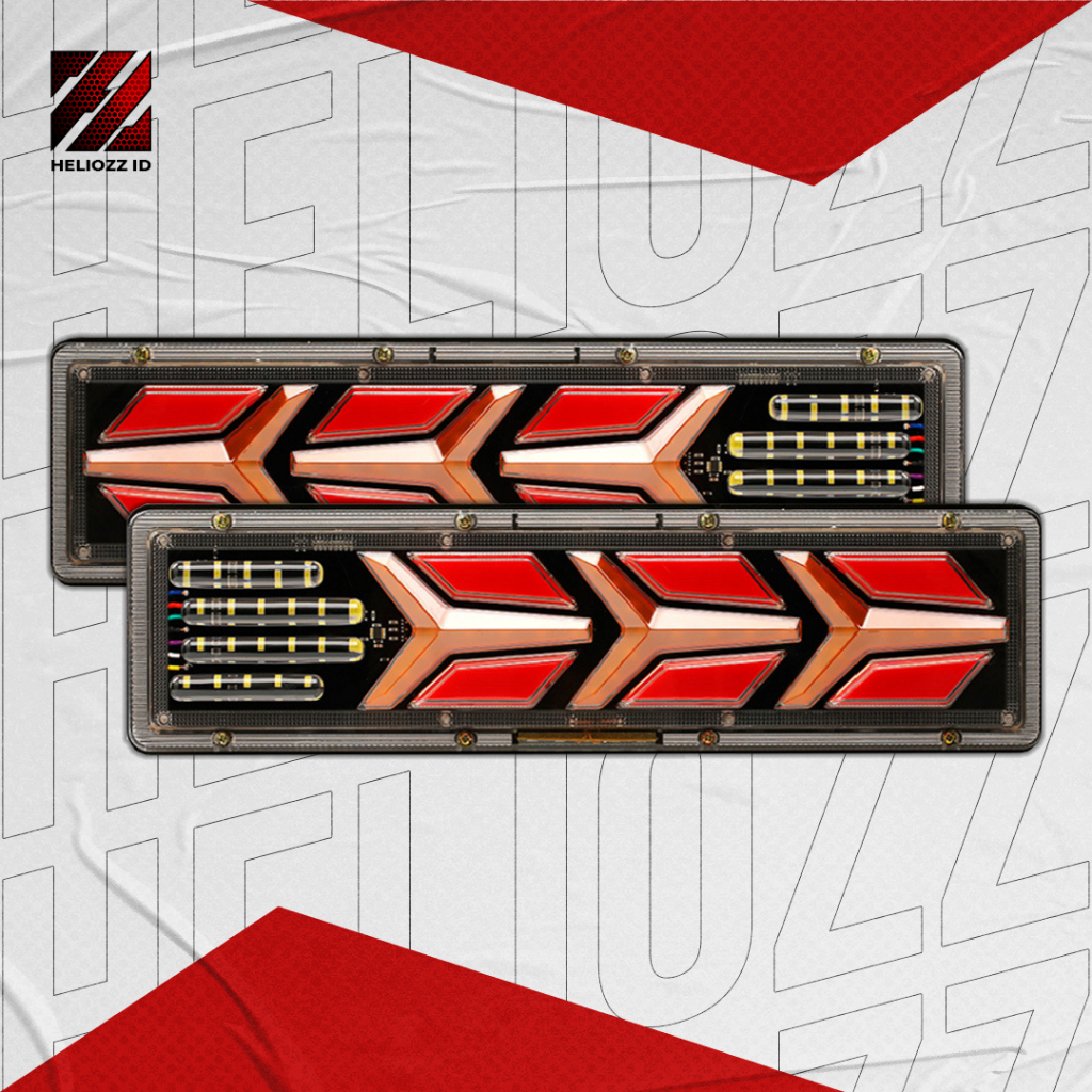 Lampu Stop Lamp Truk LED Arrow 12/24 Volt 30/46 cm Lampu Stop Truk