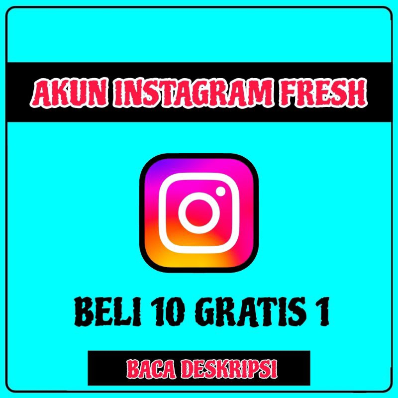 AKUN IG FRESH INSTAGRAM BARU IGE NEW BERGARANSI