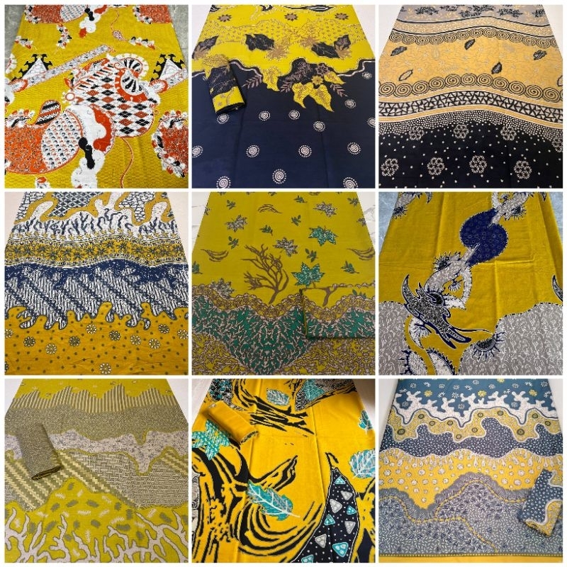 Kain Batik Kuning / Kain Batik Bridesmaid / Kain Batik Premium Murah 2x1meter