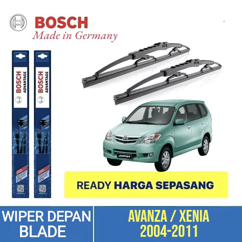 WIPER BLADE KACA DEPAN MOBIL AVANZA 2004 - 2011  / XENIA 2004 - 2011 BOSCH ADVANTAGE 20" 18"