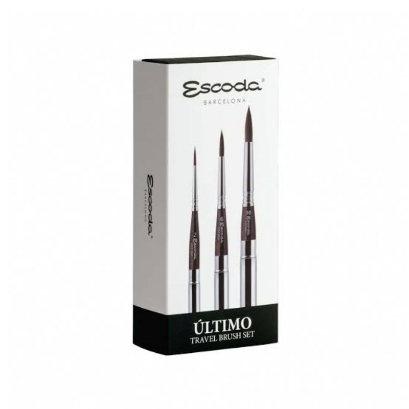 

(READY STOCK) Escoda Ultimo Travel Brush Set Leather Case