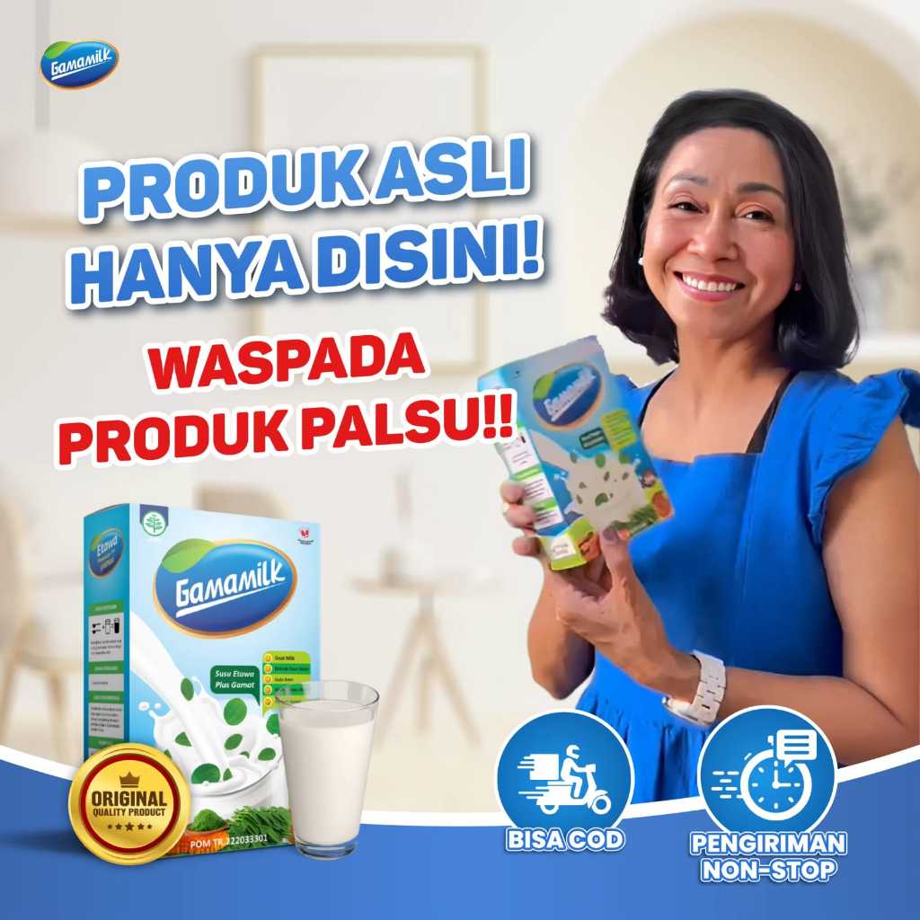 

GAMAMILK Susu Etawa Plus Gamat Cegah Permasalahan Sendi & Tulang 100% Original