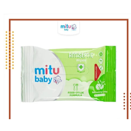 Mitu Tisu Basah Baby Wipes / Mitu Tisu Basah Sachet Isi 4 Sheet / Mitu Baby Tisu Basah Bayi