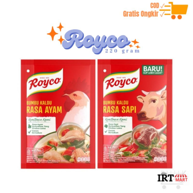 

ROYCO Penyedap Rasa Ayam dan Sapi Royko 220 gram