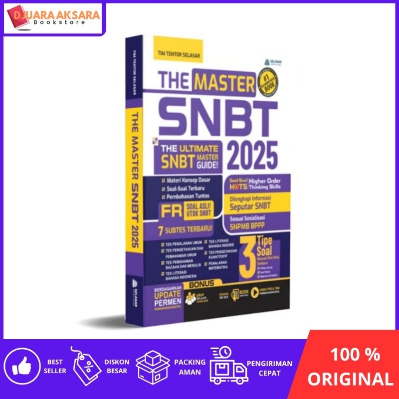 Buku The Master SNBT 2025/Buku SNBT UTBK 2025/Buku Paten SNBT 2025
