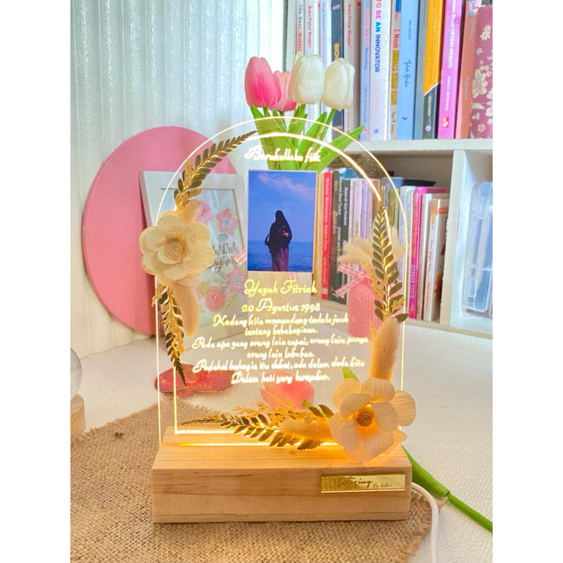 Lettering Acrylic/Hadiah Pernikahan/Gift/Hadiah wisuda/Lampu kamar aestethic