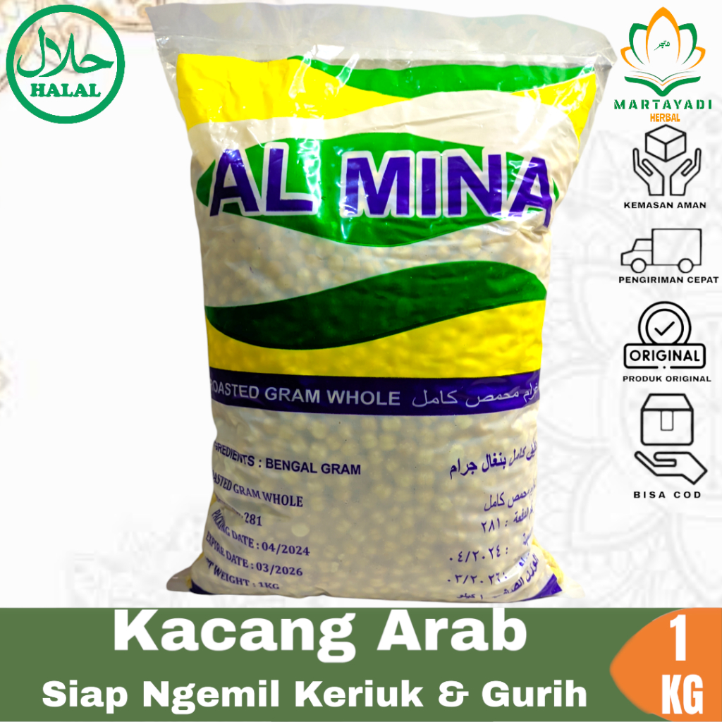 

Kacang Arab 1 Kg Cangrab Gurih Al Mina oleh oleh haji umroh Termurah cod