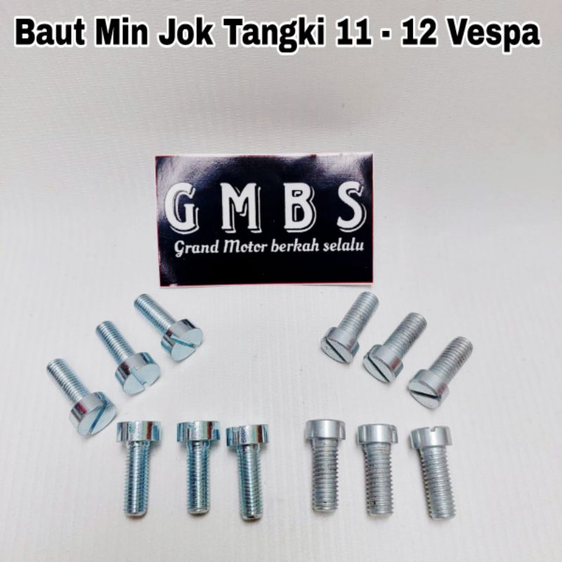 Baut Min Tangki Jok Belakang Vespa VBA VBB VNB VGLA VGLB Kongo Super Sprint