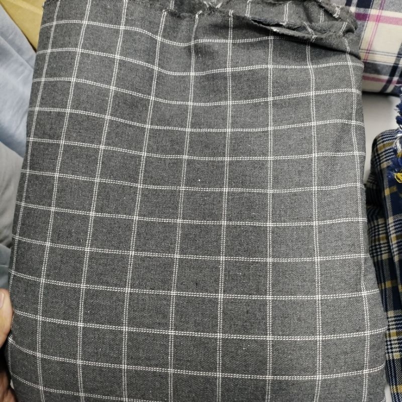 Kain flanel motif kotak - bahan katun flanel premium - kain cotton flanel tr